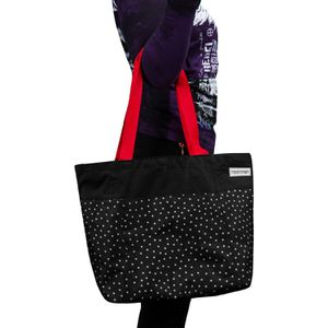 Produktbild für Einkaufstasche anndora TW-8205-230 SNÖVIT, schwarz / weiß
