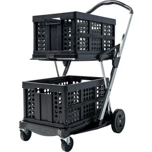 Produktbild für Transportwagen CLAX Klappmobil, Black Edition, mit Klappbox