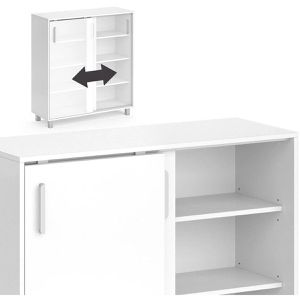 Produktbild für Schuhschrank Vicco Viva, weiß, mit Schiebetüren