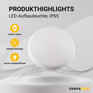 Produktbild für Deckenleuchte Enovalite ELED300262, weiß, LED