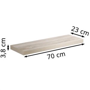 Produktbild für Wandregal CASARIA 107748, eiche