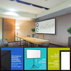 Produktbild für Beamer-Leinwand ESMART X-Type Stativ
