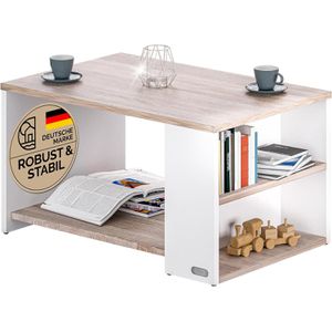 Couchtisch CASARIA Santa Cruz, aus Holz, eiche / weiß
