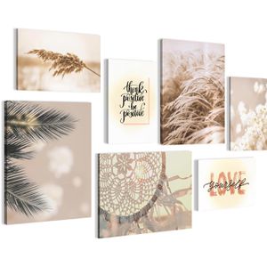 Wandbild visario Pampasgras, 7-teilig