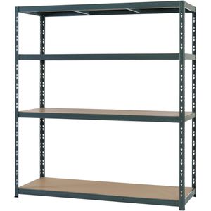 Weitspannregal pro-bau-tec 10235, 4 Holzböden