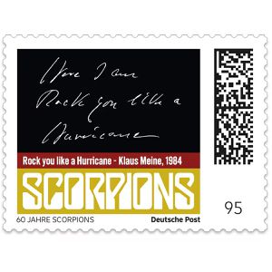 Produktbild für Briefmarken DeutschePost Scorpions Black, Set