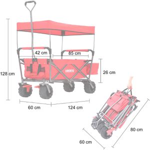 Produktbild für Bollerwagen Arebos 423354, faltbar