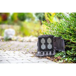 Produktbild für Gartensteckdose Heitronic Baumstumpf