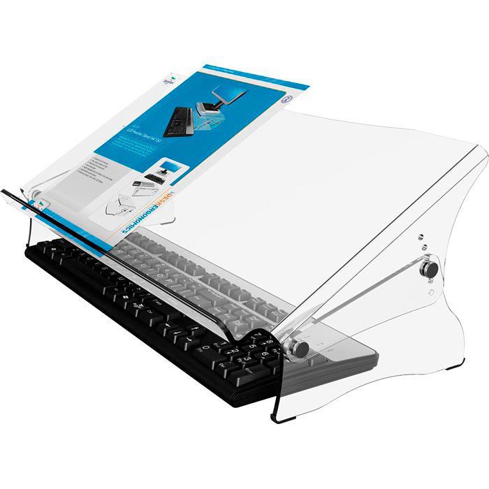 WEDO Konzepthalter A4 - Verstellbarer Leseständer Mit Kunststoffunterteil