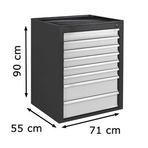Produktbild für Schubladenschrank ADB 24803, aus Metall