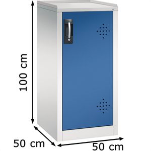 Produktbild für Umweltschrank CP-Möbel 8721-315, lichtgrau / blau