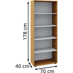 Produktbild für Aktenregal VCM Vandol 912219, aus Holz