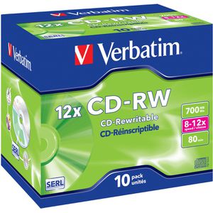 CD-Rohlinge Verbatim 43148, wiederbeschreibbar, CD-RW