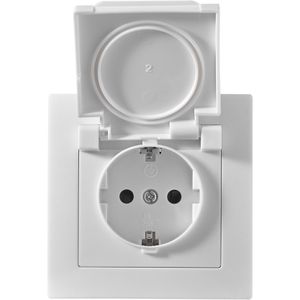 Produktbild für Steckdose McPower Flair IP44, Unterputz