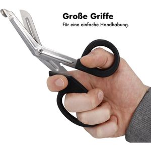Produktbild für Verbandschere First-Aid-Only silber/schwarz, 19cm