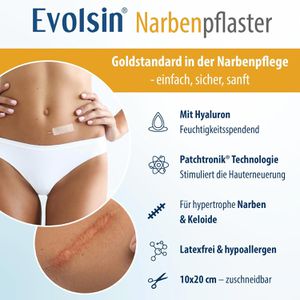 Produktbild für Narbenpflaster Evolsin 590448 mit Hyaluron, 2 Stück