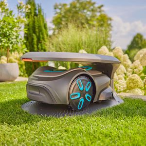 Produktbild für Mähroboter-Garage Gardena 15025-20, aus Kunststoff