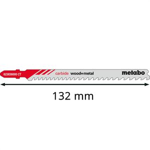 Produktbild für Stichsägeblätter Metabo Carbide Wood + Metal