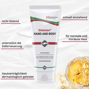 Produktbild für Hautcreme Stokolan Hand &amp; Body, SBL100ML