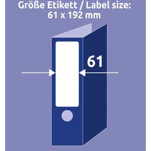 Produktbild für Rückenschilder Zweckform LR4761-25, Recycling weiß
