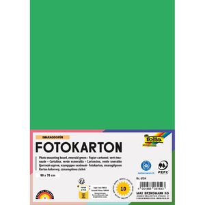 Folia Fotokarton 6154, 50 x 70 cm, smaragdgrün, 300g/m², 10 Blatt
