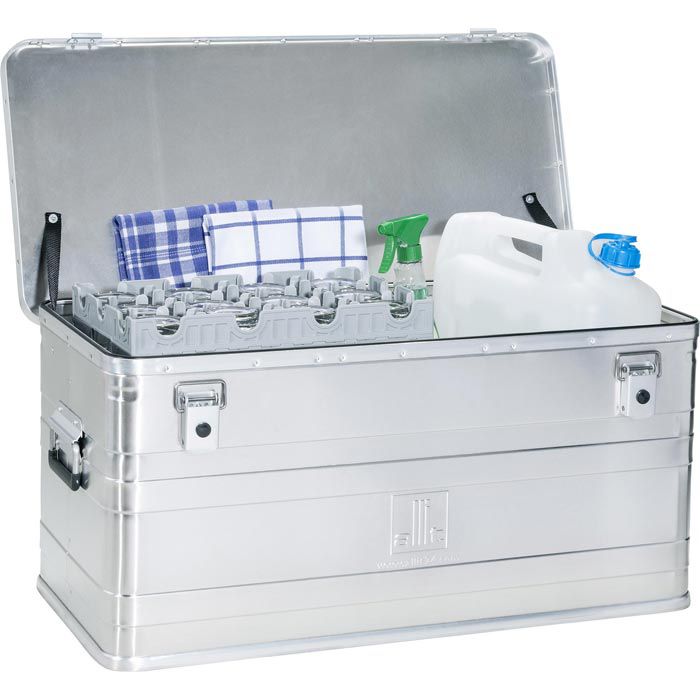 Allit Alubox AluPlus Box S 90 420005, 90 Liter, mit Deckel, 780 x 380 x ...