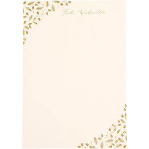 Produktbild für Weihnachtsbriefpapier Rössler-Papier Ivory gold