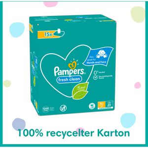 Produktbild für Feuchttücher Pampers Fresh Clean, 1200 Tücher