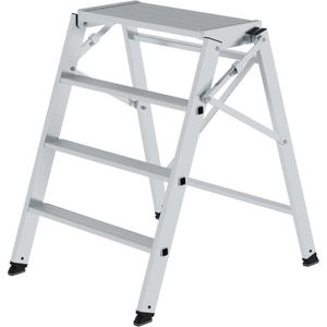 Produktbild für Klapptritt MUNK 50007, mit nivello-Leiterfüße aus Aluminium