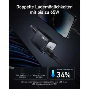 Produktbild für USB-Ladegerät Anker 735 GaNPrime, 67 Watt