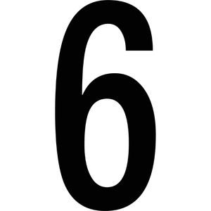 Hausnummer RZB 99223.013.6, schwarz aus Kunststoff