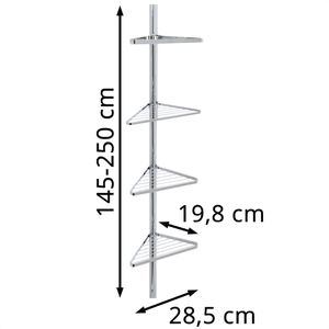 Produktbild für Duschablage Böttcher-AG Teleskop-Badregal, verchromt