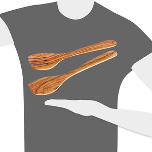 Produktbild für Salatbesteck Fackelmann Nature 30855, Set 2-teilig