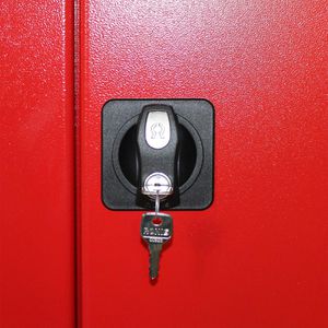 Produktbild für Mehrzweckschrank ADB 40934, abschließbar, rot