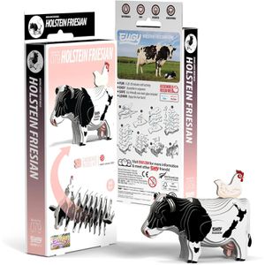 Produktbild für Puzzle Eugy 650079, 3D Tier-Puzzle, Holstein Kuh