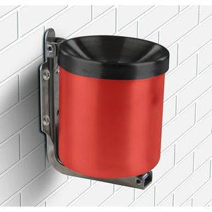 Produktbild für Aschenbecher TKG Rondo Maxi, rot, Outdoor, mit Deckel