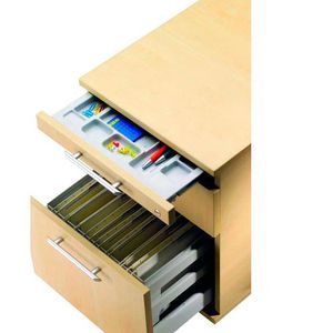 Produktbild für Rollcontainer Hammerbacher H-Serie, aus Holz, weiß
