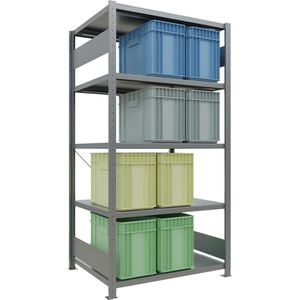 Produktbild für Schwerlastregal Schulte 12980, 5 Metallböden
