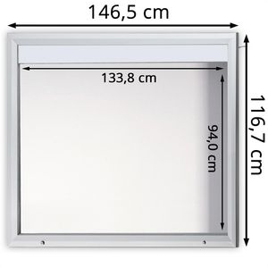 Produktbild für Schaukasten Showdown-Displays T-Linie LED B1 außen