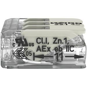 Produktbild für Verbindungsklemme Wago Compact, 221-483, 3 Leiter