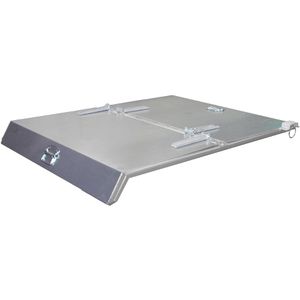 Kippbehälter-Deckel BAUER 4498-08-0800, aus verzinktem Stahl