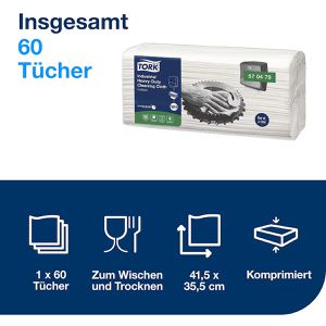 Produktbild für Einwegtücher Tork Industrial Heavy-Duty, 570479, W4, weiß