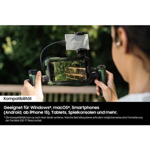 Produktbild für Festplatte Samsung Portable SSD T7 Resurrected