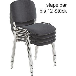 Produktbild für Besucherstuhl Nowy-Styl ISO CHROM C38, stapelbar