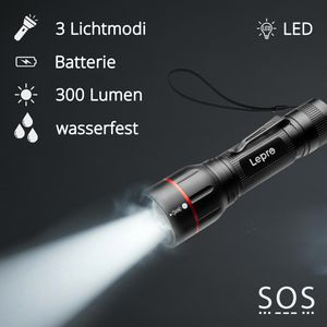 Produktbild für Taschenlampe Lepro LED, mit Batterie