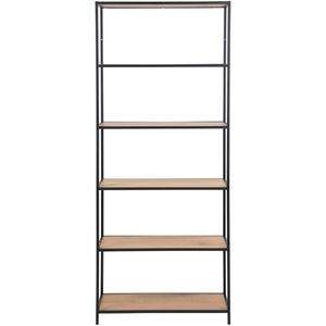 Produktbild für Bücherregal AC-Design Seaford, schwarz / wildeiche