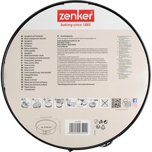 Produktbild für Backform Zenker Black Metallic 6502, mit Flachboden, aus Stahl