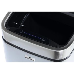 Produktbild für Mülleimer Durable 342023, No Touch, Sensor, silber