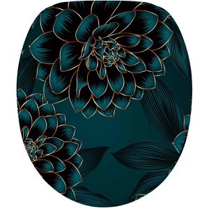 Produktbild für WC-Sitz Sanilo Dahlien A539600, oval, aus Holz
