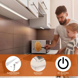 Produktbild für LED-Unterbauleuchte LEDSCOM Siris, warmweiß